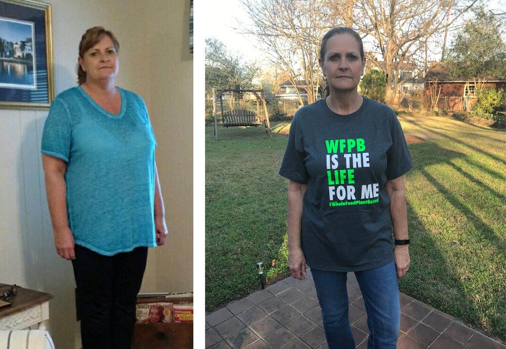 Dawn Clark Heart Disease Plant-Based Diet Before After Cropped Dawn Clark Heart Disease Plant-Based Diet Before After
